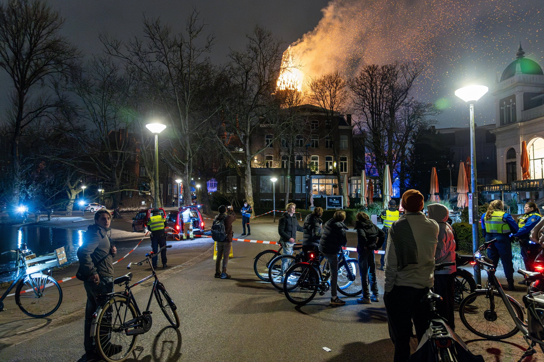 Vondelkerk fire in Amsterdam