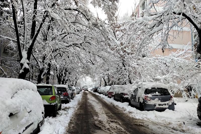 the first snow in Bucharest, Photo: Hotnews