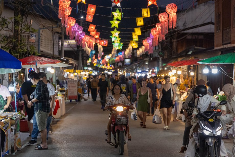 Night market in Thailand