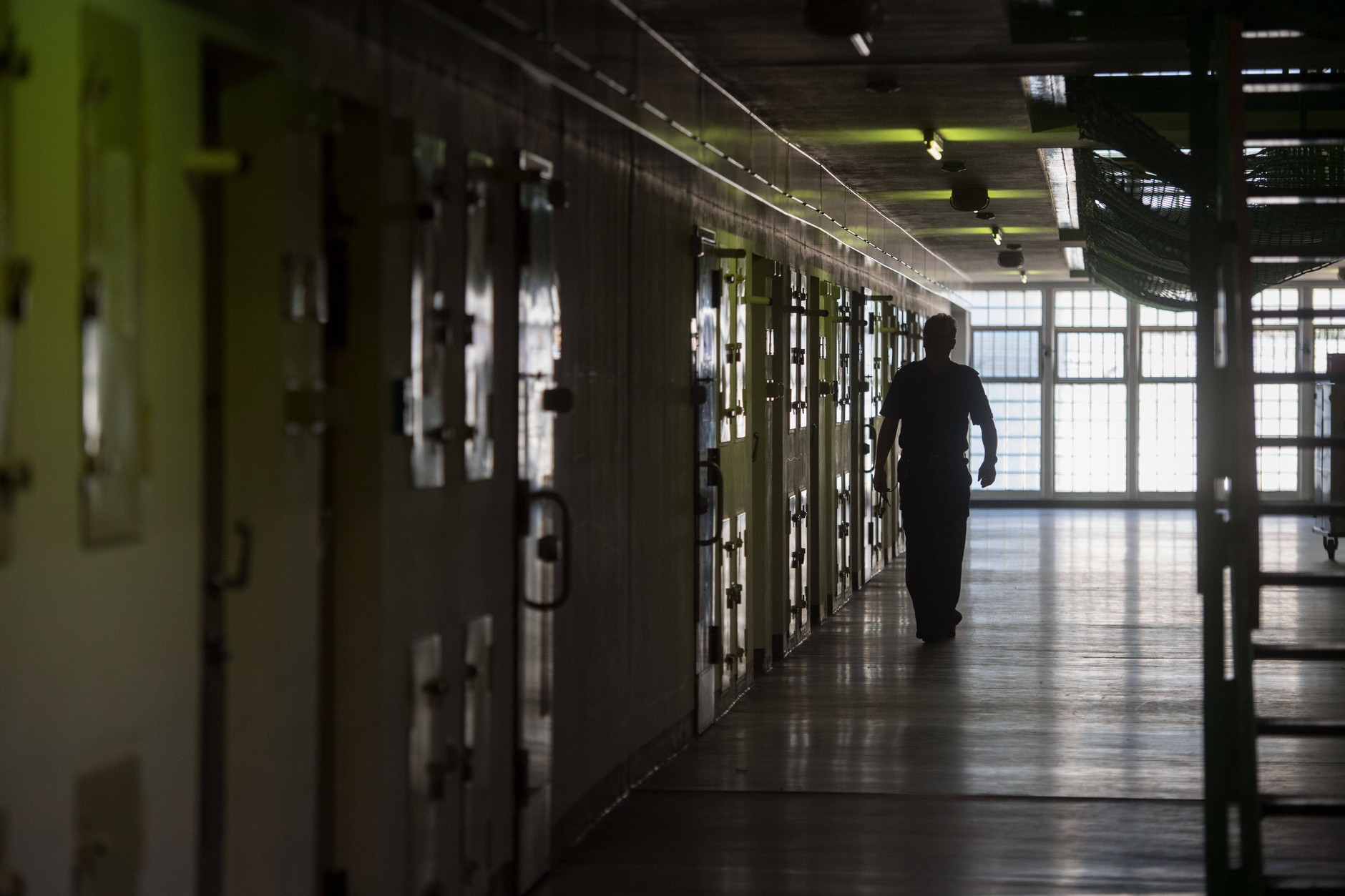 A corridor in Stammheim prison in Stuttgart, Germany, May 17, 2017.