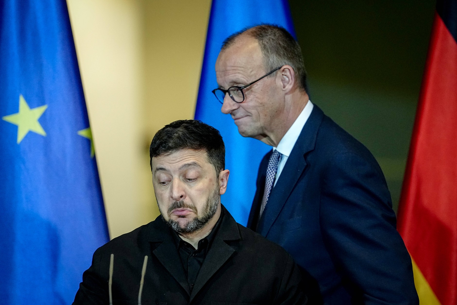 Press conference of Volodymyr Zelensky, President of Ukraine, and Friedrich Merz, Chancellor of Germany. Berlin, December 15, 2025