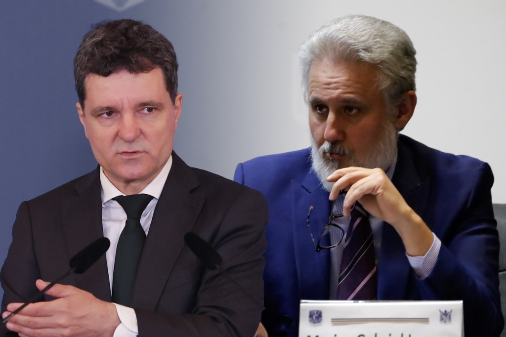 Nicușor Dan and Marius Gabriel Lăzurcă. Collage: Ion Mateș / Hotnews. Photo: Inquam Photos, Profimedia