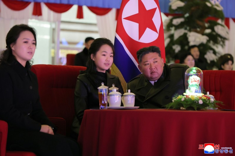 The New Year, marked in Pyongyang with a show of proportions for the North Korean leader. Kim Jong-un appeared again with his daughter