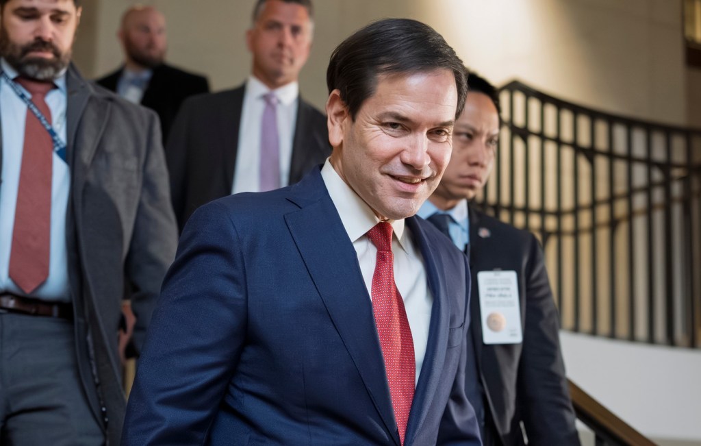 US Secretary of State Marco Rubio, before the closed-door meeting at the Capitol Photo: Profimedia