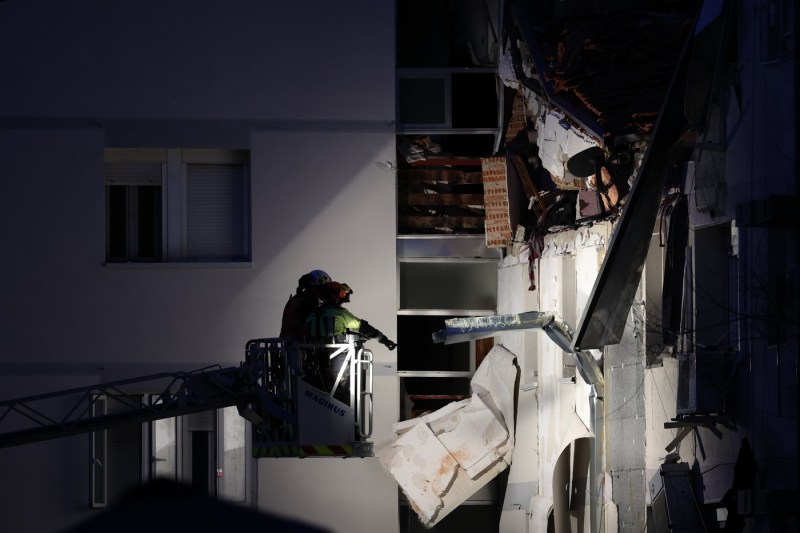 PHOTO/VIDEO Explosion in a block of flats in Madrid. One woman died and nine others were injured