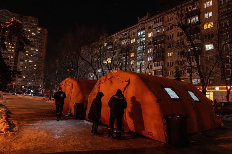 Public heating and electricity access point in Kyiv, January 16, 2026. Photo: SOPA Images Limited / Alamy / Profimedia