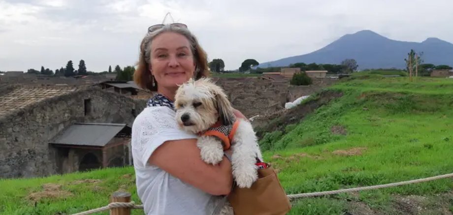 Natalie and Enzo in Pompeii