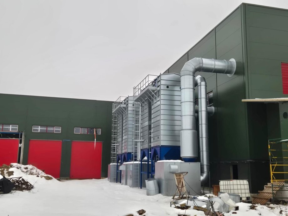 Part of the unfinished waste processing plant in Lviv