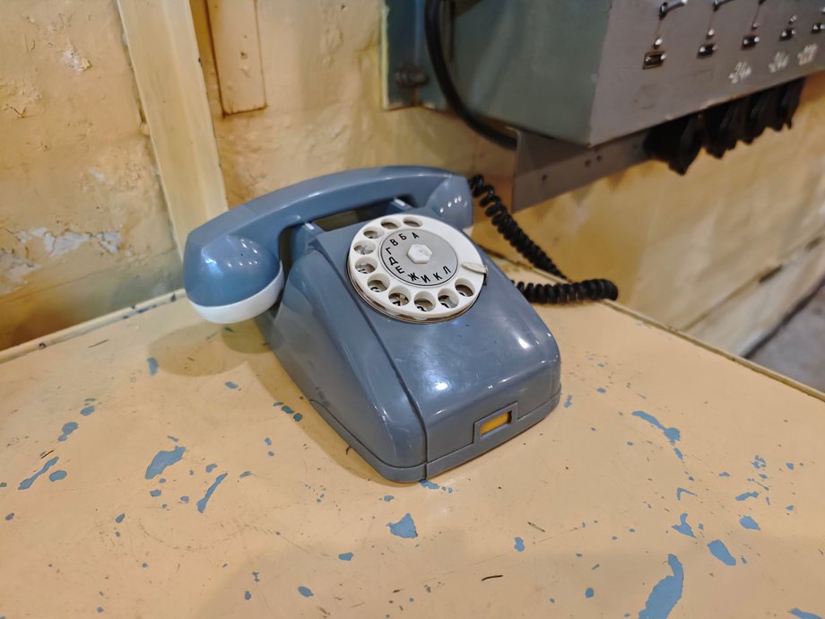 You can see, for example, original telephones used by soldiers from the USSR