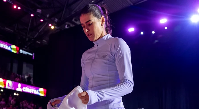 Sorana entered the first round PHOTO Facebook TransylvaniaOpen focused