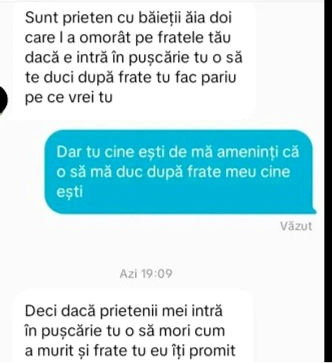 Messages received by Mario's sister PHOTO: spynews