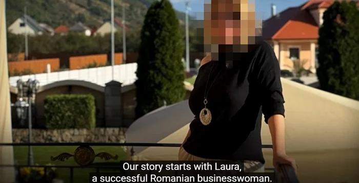 Romanian woman tricked by the fake prince PHOTO: OCCRP youtube capture