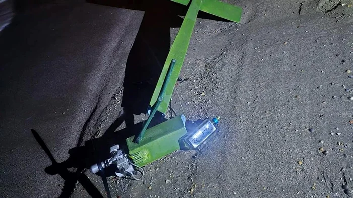 Drone fallen in Mamaia PHOTO: Facebook