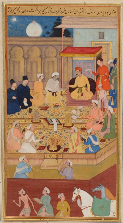 Akbar și curtea sa FOTO wikipedia