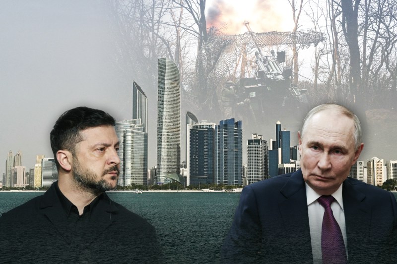 Volodymyr Zelensky and Vladimir Putin. Photo: Profimedia. Collage: Ion Mateș / Hotnews