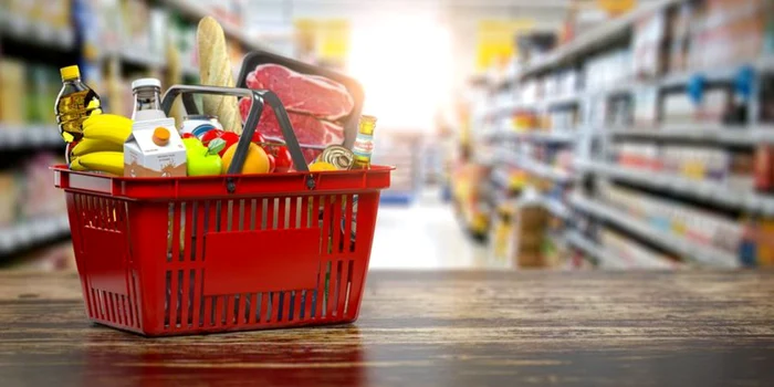 Basket full of food