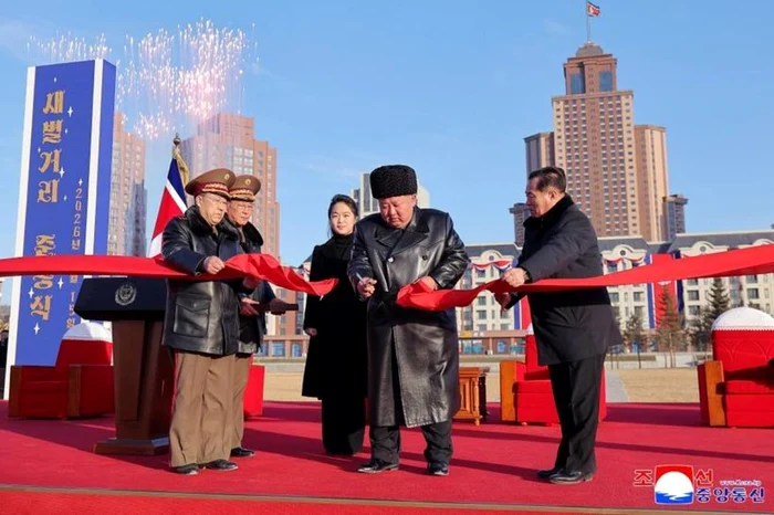 The North Korean leader and his daughter at the inauguration. PHOTO: X/DVMC News 
