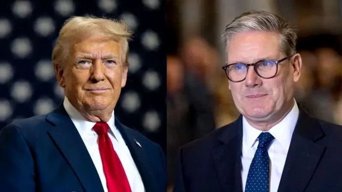 Keir Starmer and Donald Trump spoke on the phone PHOTO Getty Images