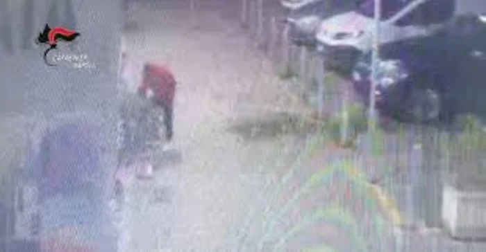 Image captured by surveillance cameras, near the supermarket. PHOTO: X/@Pensierisparsi1