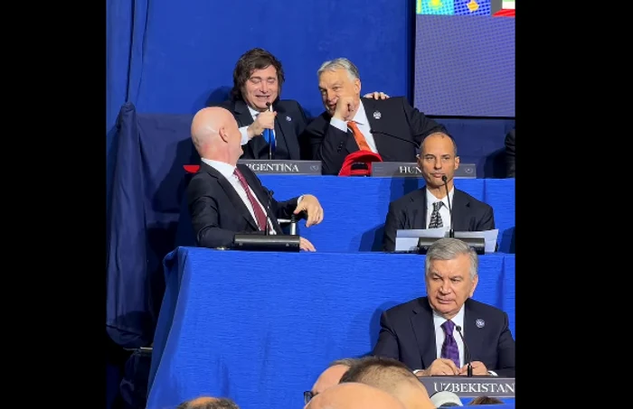 Milei and Orban, having a lot of fun. FOT FB Viktor Orban