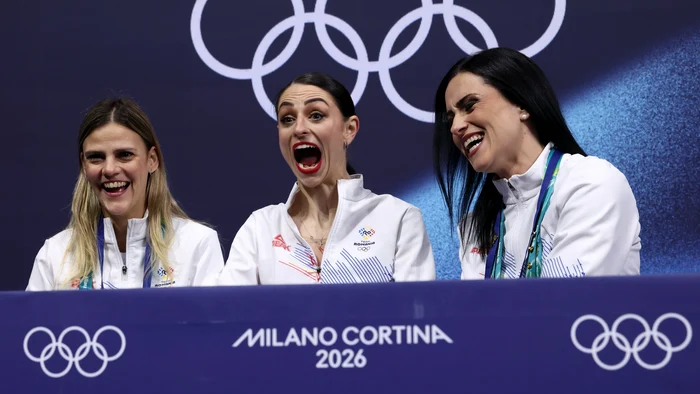 Julia Sauter's reaction to getting the highest mark of her career. COSR Facebook photo