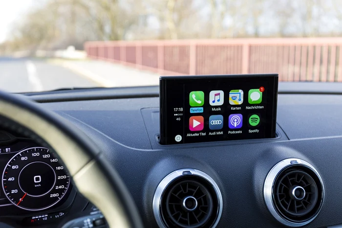 The dashboard of a car