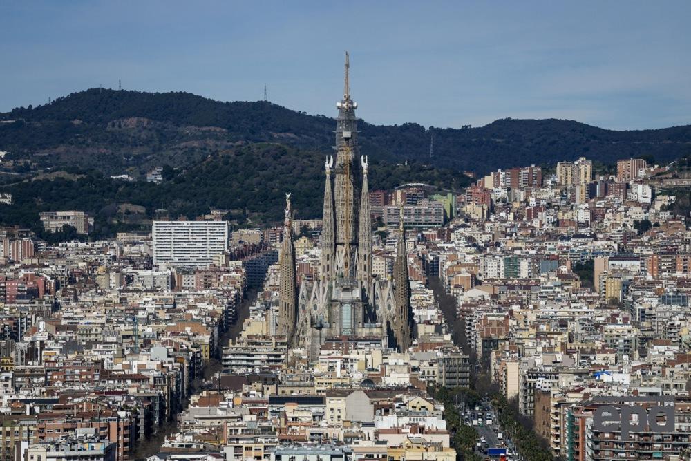 A cross was installed on the Sagrada Familia, which took more than 100 years to build. The temple became the tallest in the world 6