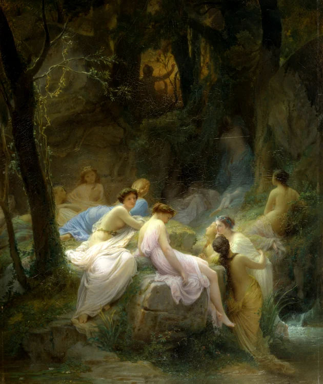 Nymphs listening to Orpheus PHOTO wikipedia