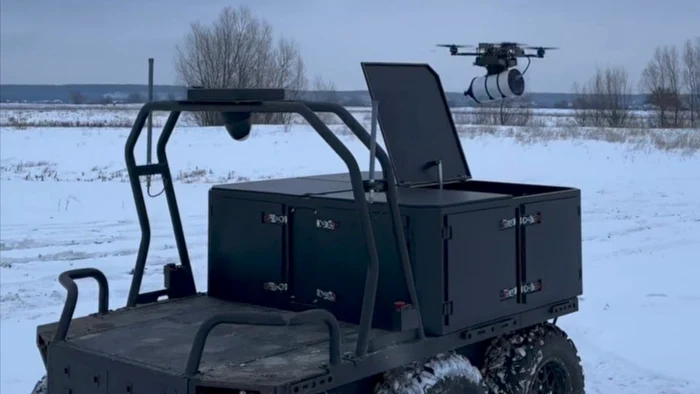 Ukrainian land robot Ratel H/FOTO:X 