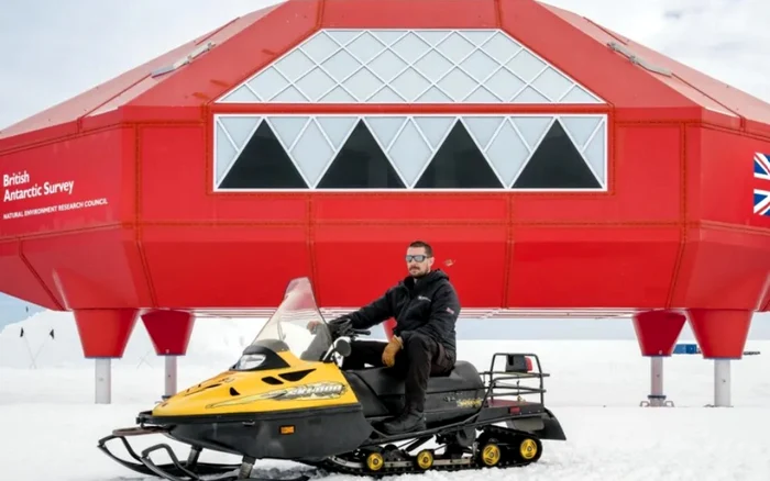 Dan McKenzie, Halley VI station leader in Antarctica photo: Dan McKenzie