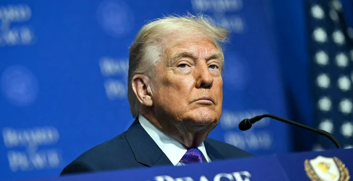 Donald Trump, at the presidium PHOTO EPA