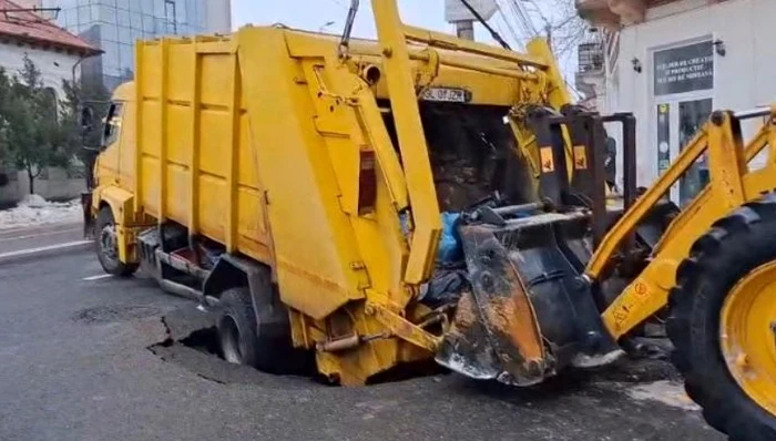 Surpare in the center of Galati PHOTO: Video capture