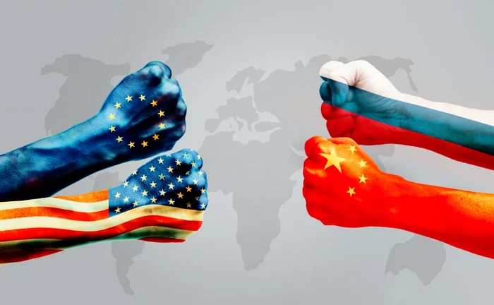 EU and USA versus China and Russia PHOTO SHUTTERSTOCK
