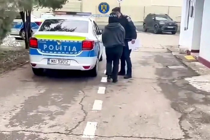 The aggressor teenager was detained by the police. PHOTO: Romanian Police