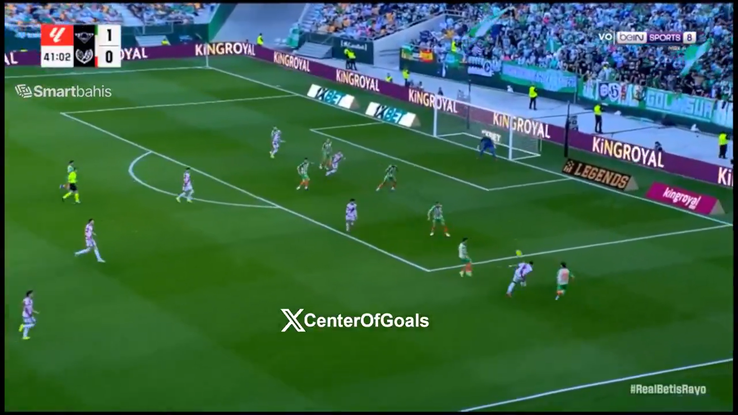 Andrei Rațiu, goal assist in Betis - Vallecano // PHOTO: X