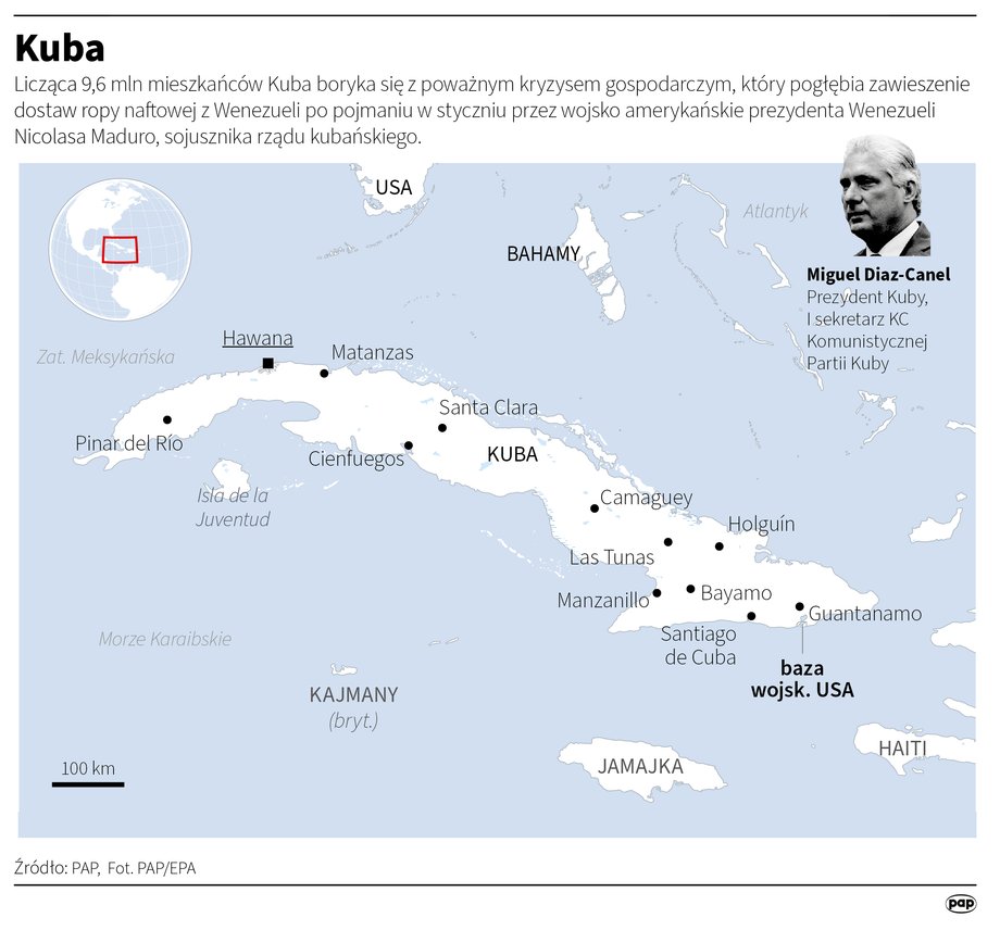 The Polish Ministry of Foreign Affairs appealed to postpone tourist trips to Cuba, emphasizing that it advises against unnecessary trips to the island. It indicated that lack of fuel and power outages cause communication restrictions and the risk of suspension of international flights.