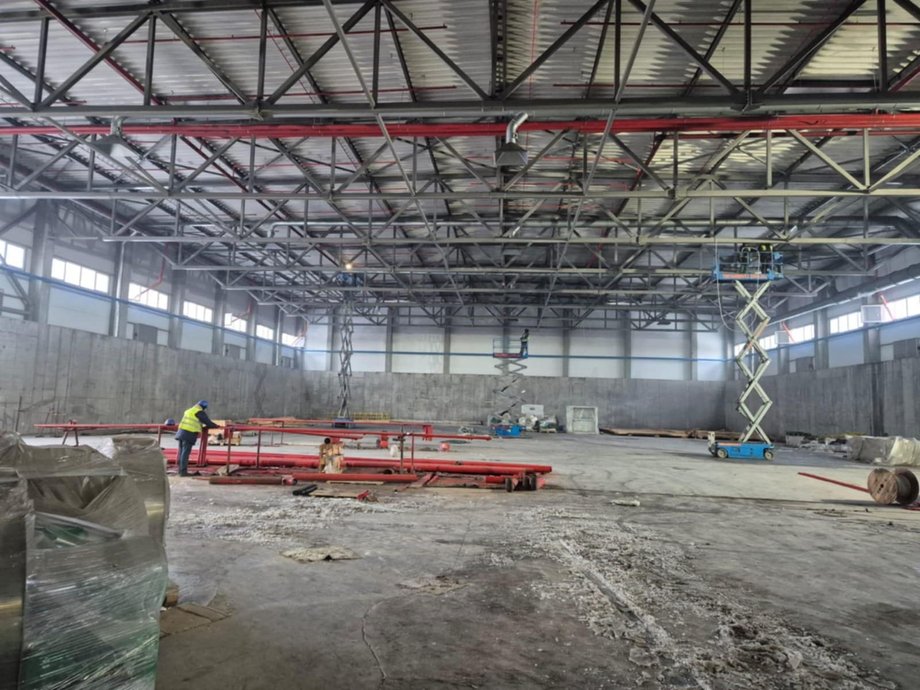 The interior of the plant