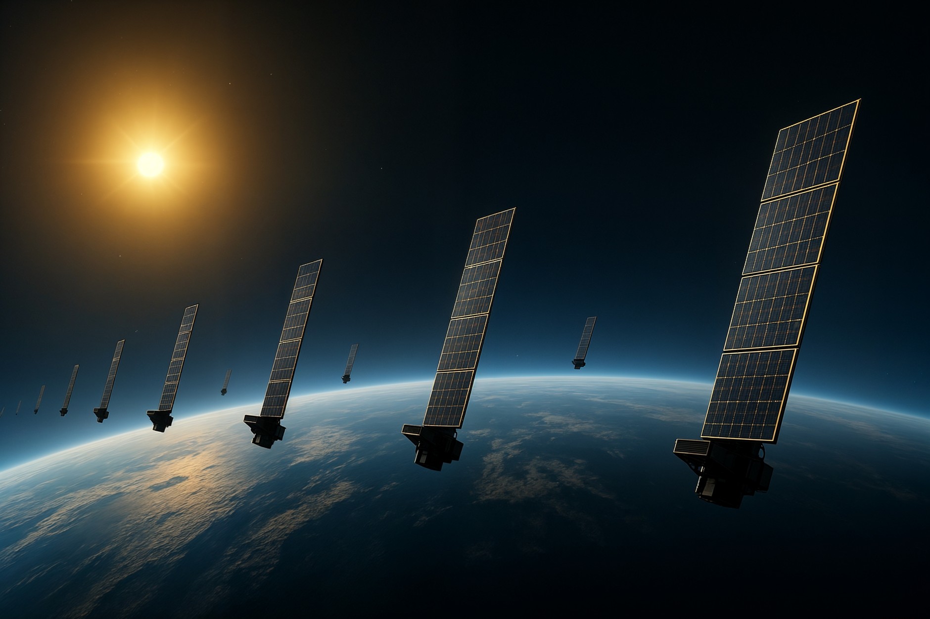 Starlinks in Earth's orbit (illustrative photo)