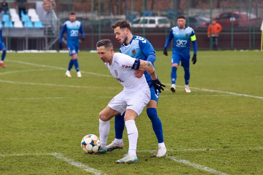 Ciprian Deac, scorer in the friendly with Minaur Baia Mare // PHOTO: Instagram CFR Cluj, friendly not even 24 hours after the official match! » So he scored