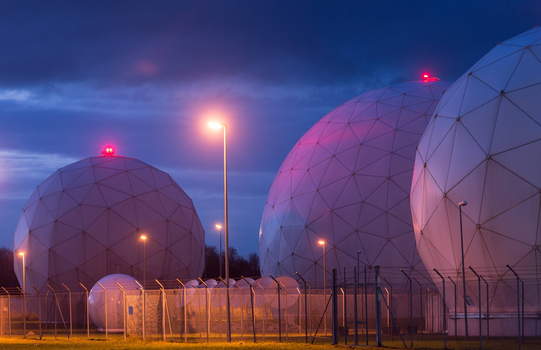 Radar domes at the communications interception station of the German Federal Intelligence Service (BND) in Bad Aibling, Germany, November 21, 2015.
