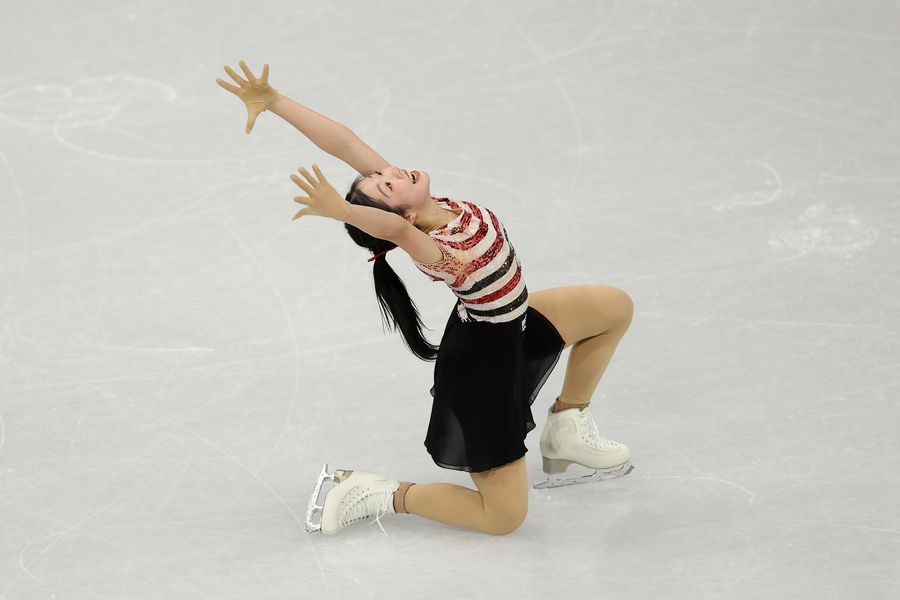 Ami Nakai at the end of the program PHOTO Guliver/GettyImages Ami Nakai, Japan's surprise at the Olympic Games in the women's event