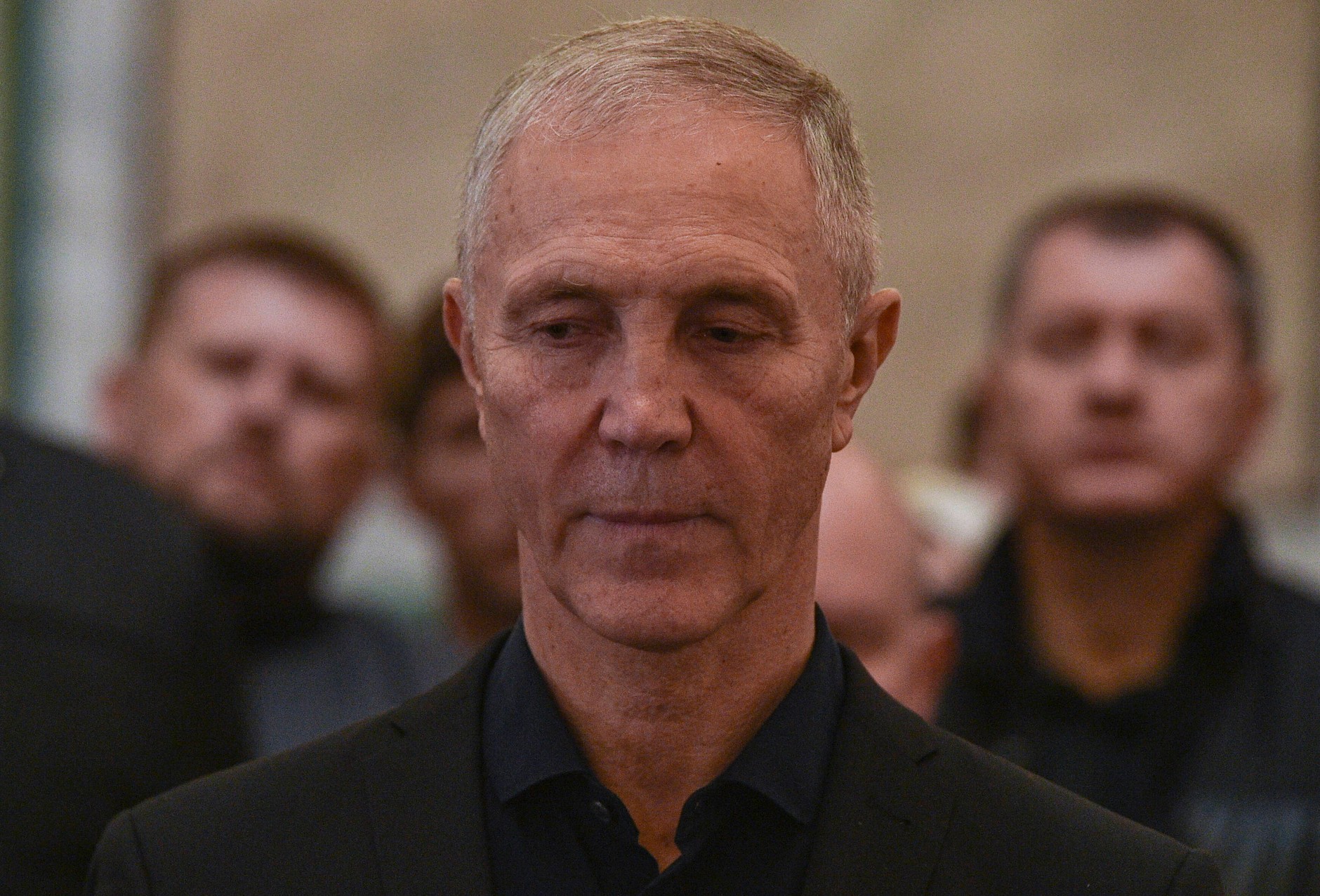 Wołodymyr Saldo, mianowany przez Rosjan szef wojskowo-cywilnej administracji obwodu chersońskiego. Symferopol, 11 listopada 2022 r.