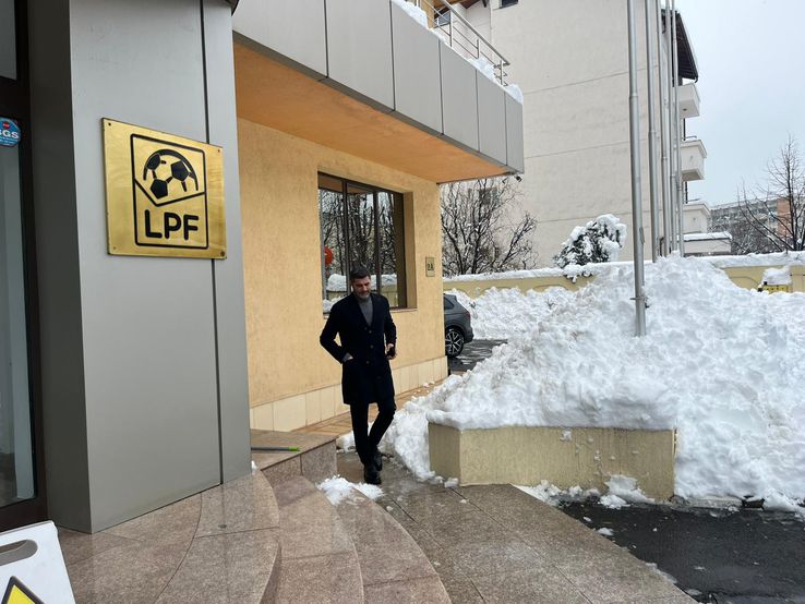 Dani Coman arrived at the LPF headquarters for the meeting of the Disciplinary Commission / photo: GSP