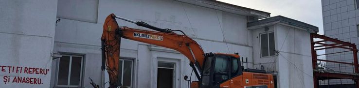 Next comes the demolition of the former official stand in Calea Floreasca // PHOTO: Facebook @Noul Stadion Dinamo