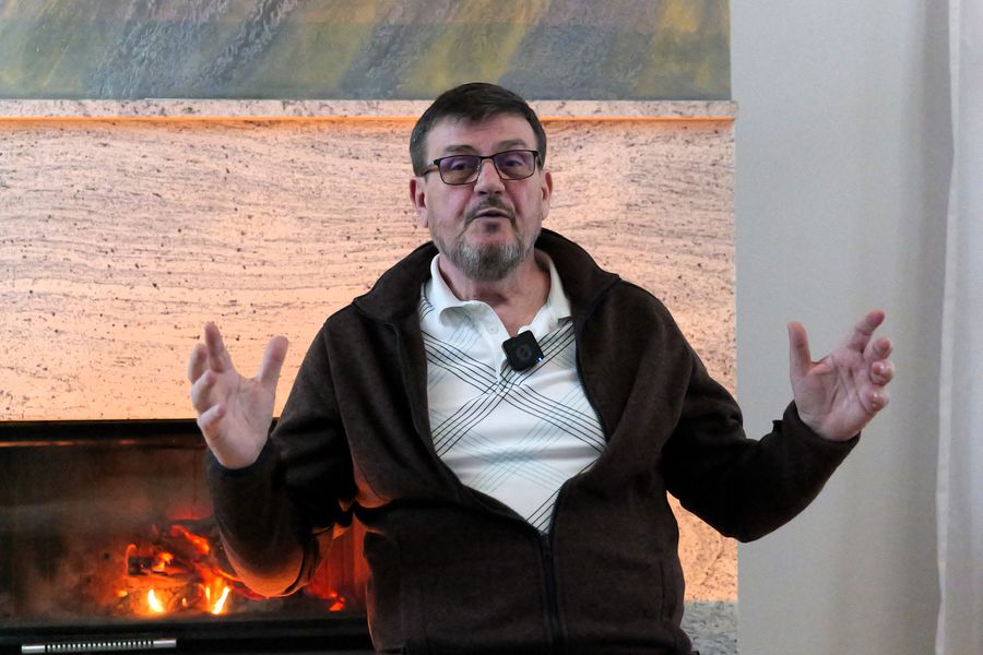 Marin Condescu, the former head of Pandurii, in the interview given to Gazeta / PHOTO: Andrei Furnigă (GSP) What kind of pension does Marin Condescu have, the former head of Pandurii and a major trade union leader in Târgu-Jiu: