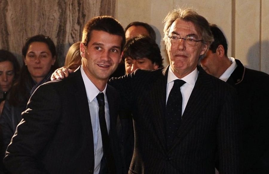 Massimo Moratti and Cristi Chivu, during the period when the former was the president of the club, and the latter played in Inter's defense Before Inter - Juventus, Massimo Moratti gave his verdict on Cristi Chivu