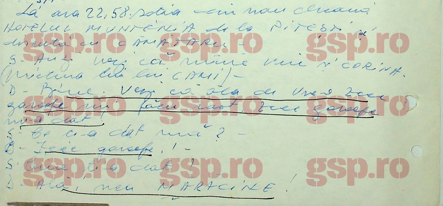 The passage from the transcript of the conversation on June 21 between Cămătaru and his sister, Marcela, to whom he was talking about the Aurel Țicleanu, about the explosive transcripts with Craiova Maxima: