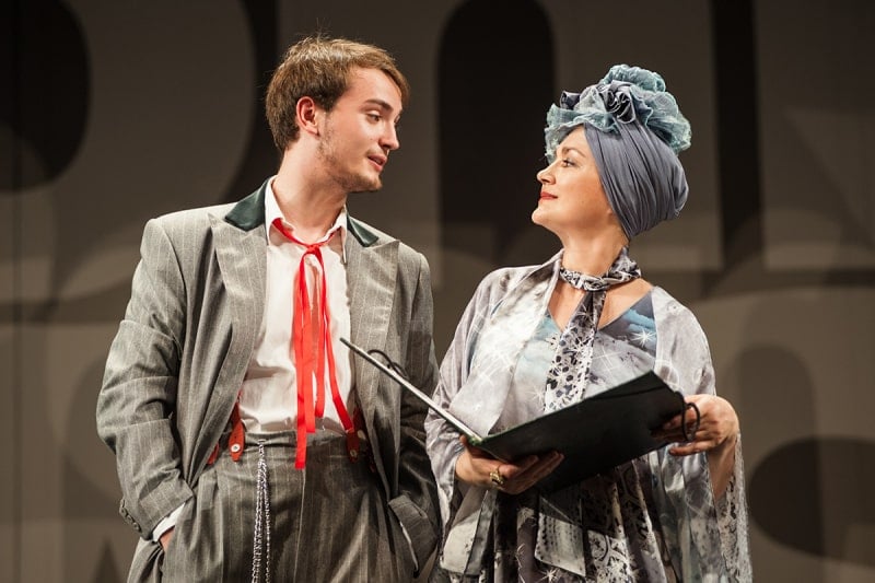 Vyacheslav Khostikoev and Natalya Sumskaya in the play