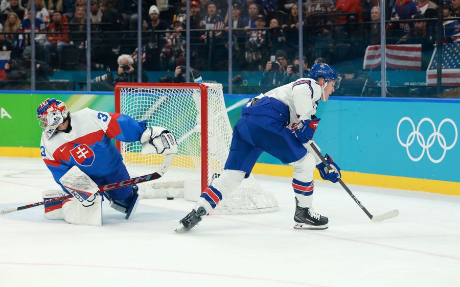 Brady Tkachuk scored USA's 6-1 semifinal win over Slovakia Photo: Guliver/GettyImages The USA team won clearly, 6-2 against Slovakia, and is back in the Olympic finals, after a 16-year break!