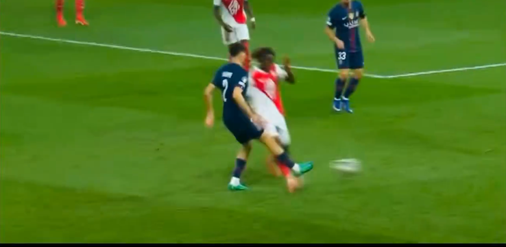 Istvan Kovacs, controversial elimination at PSG - Monaco // PHOTO: X